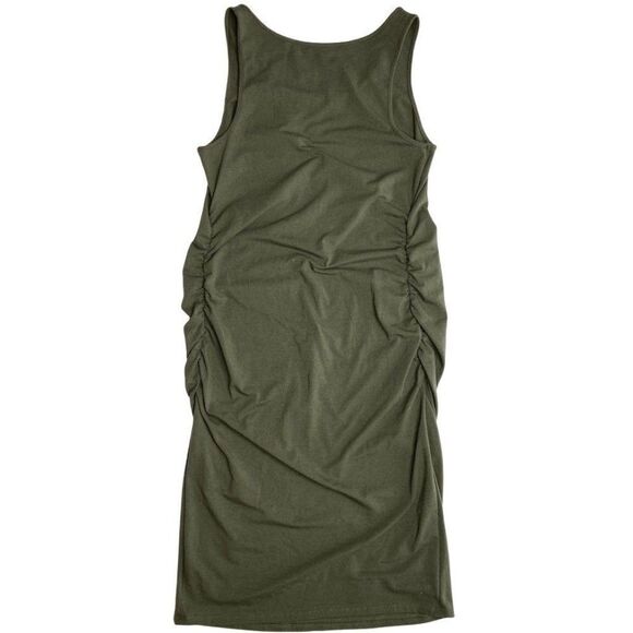 Isabel Maternity Dress Women's MEDIUM Green Sleeveless Stretchy Scoop-Neck NEW - Picture 6 of 13